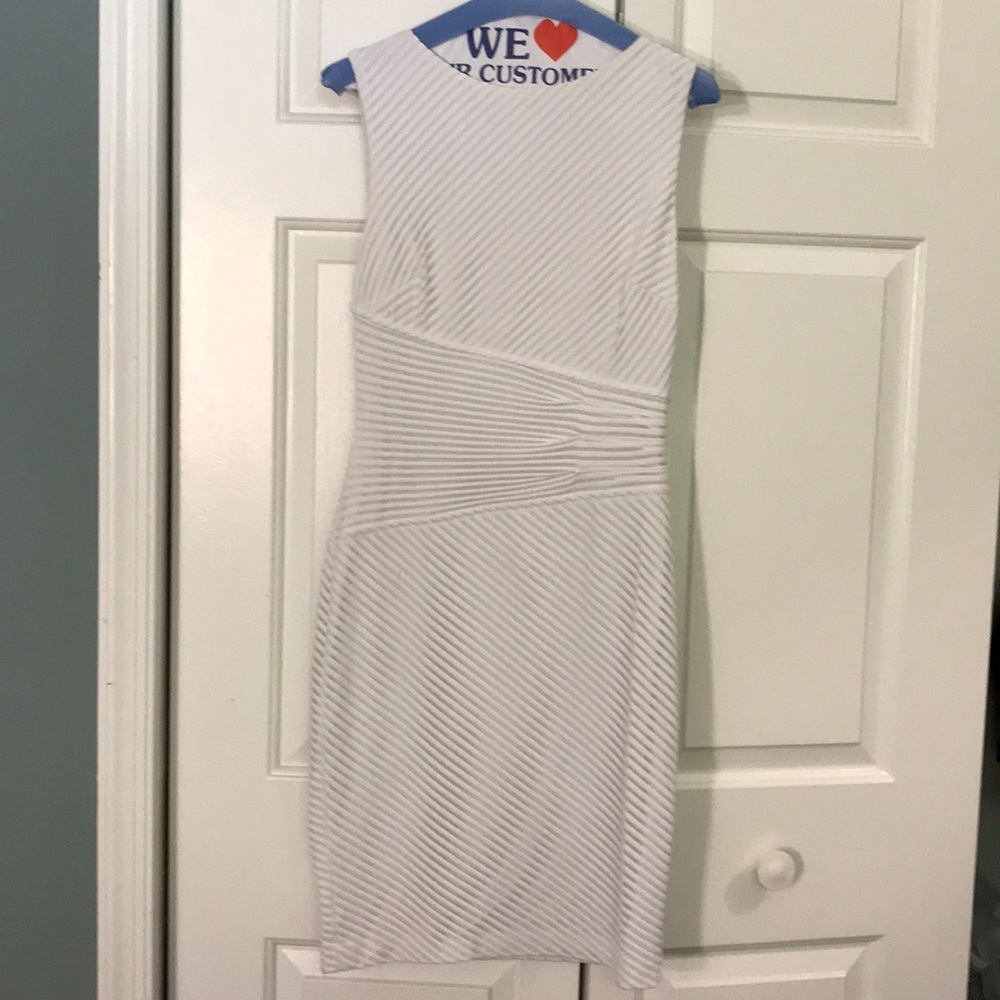 White fitted dress